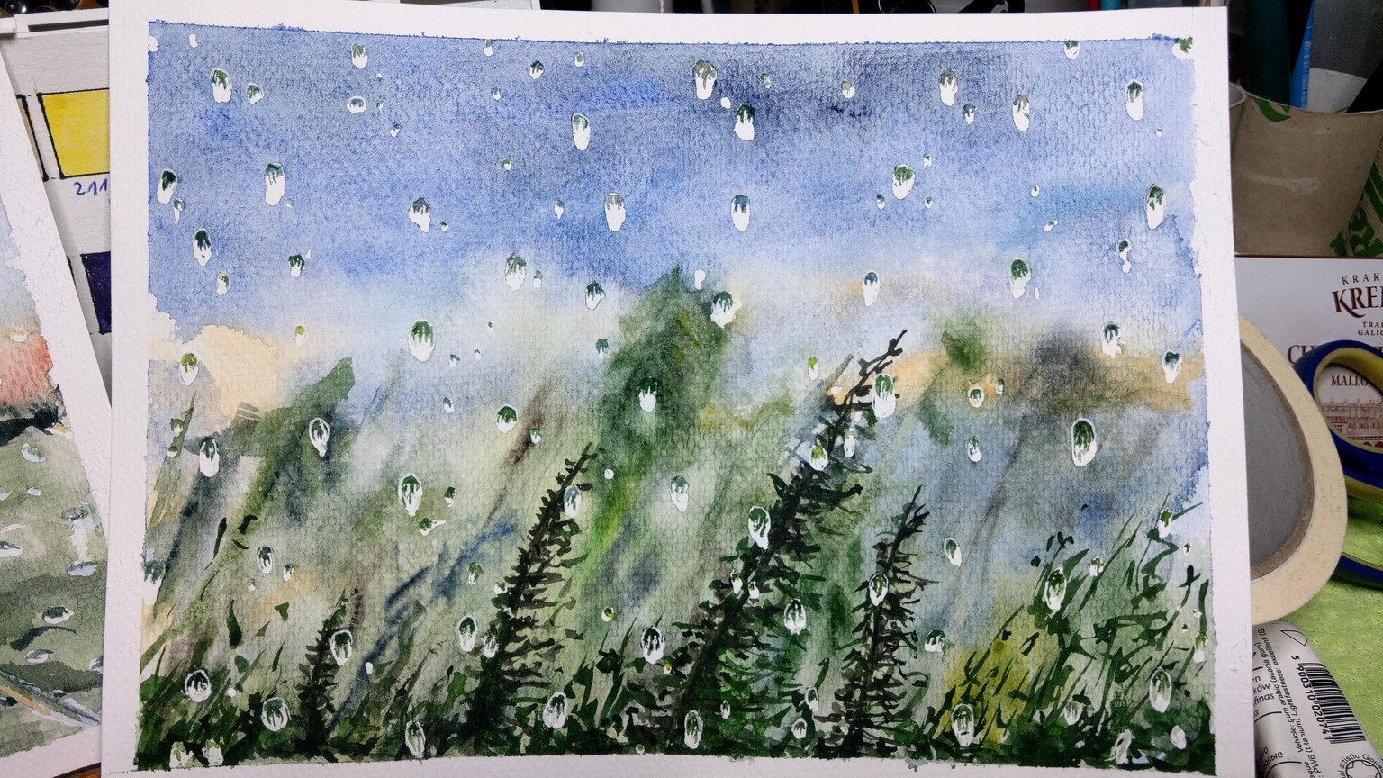 Rain Drops on the Window Pane - image 2 - student project