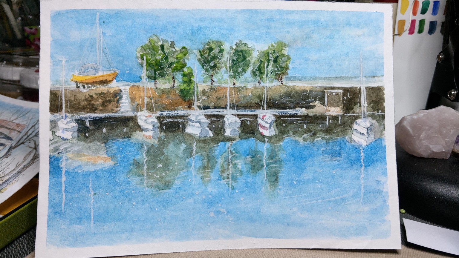 Painting Boats and Water - image 2 - student project