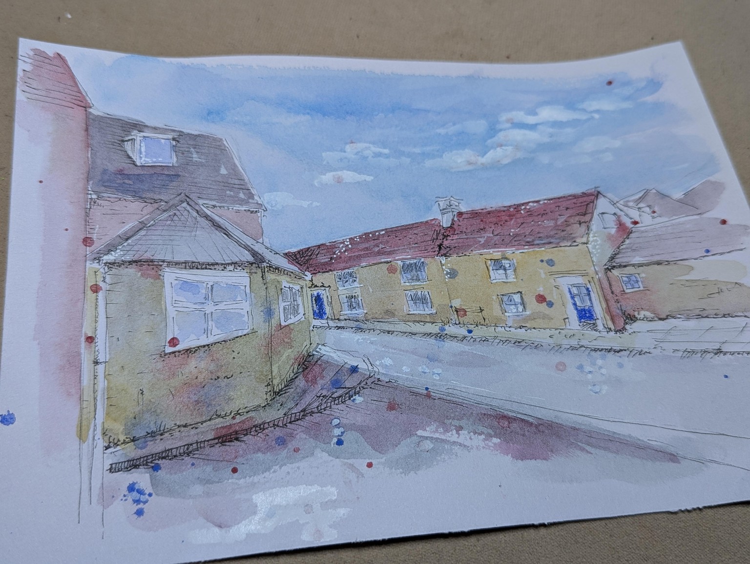 Urban sketching - image 3 - student project