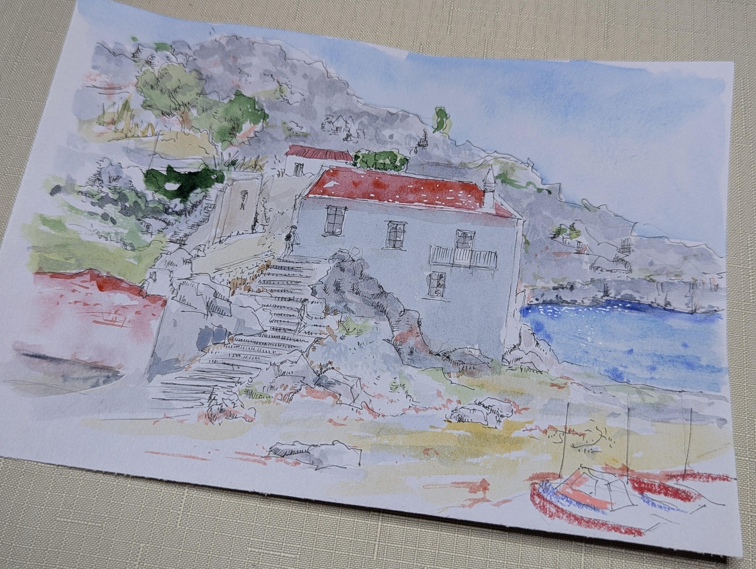 Urban sketching - image 2 - student project