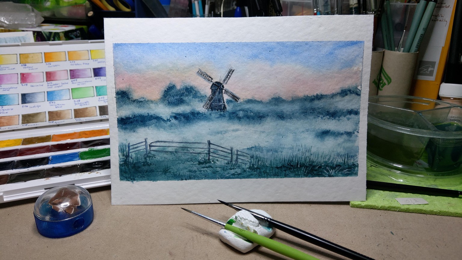 fog with watercolor - image 1 - student project