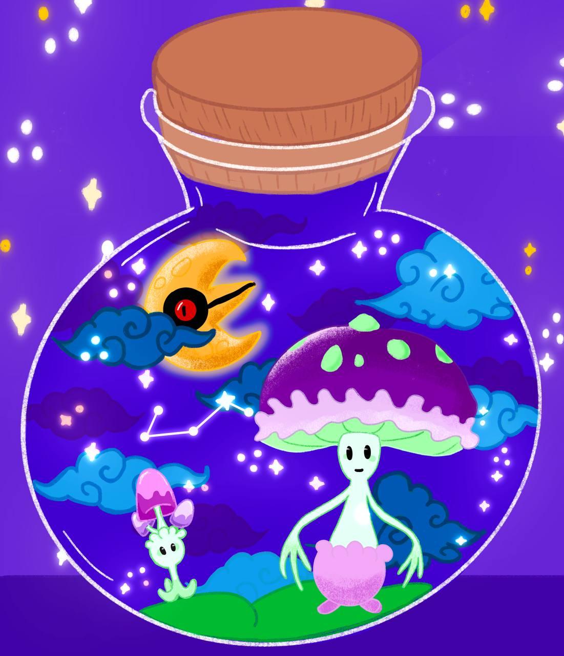 Starry Night Pokemon Themed - image 1 - student project