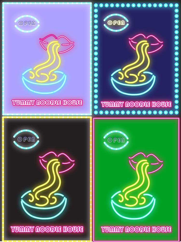 The Neon Noodles collection - image 3 - student project