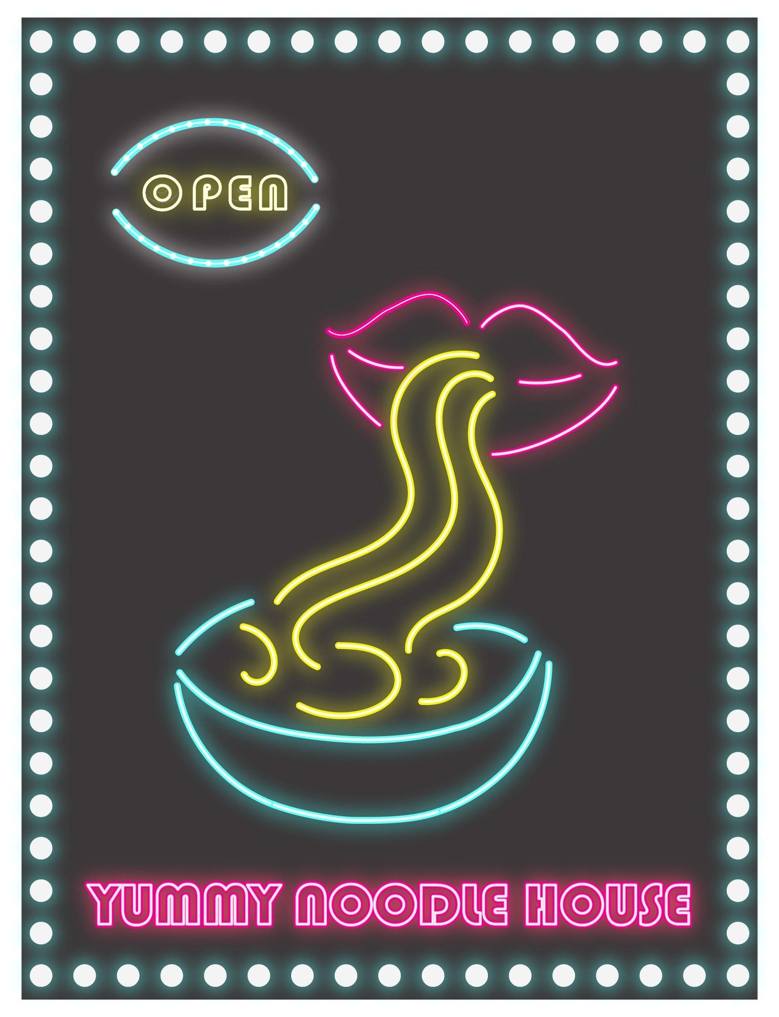 The Neon Noodles collection - image 2 - student project