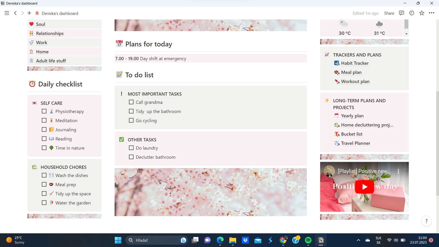My Daily Dashboard - image 2 - student project
