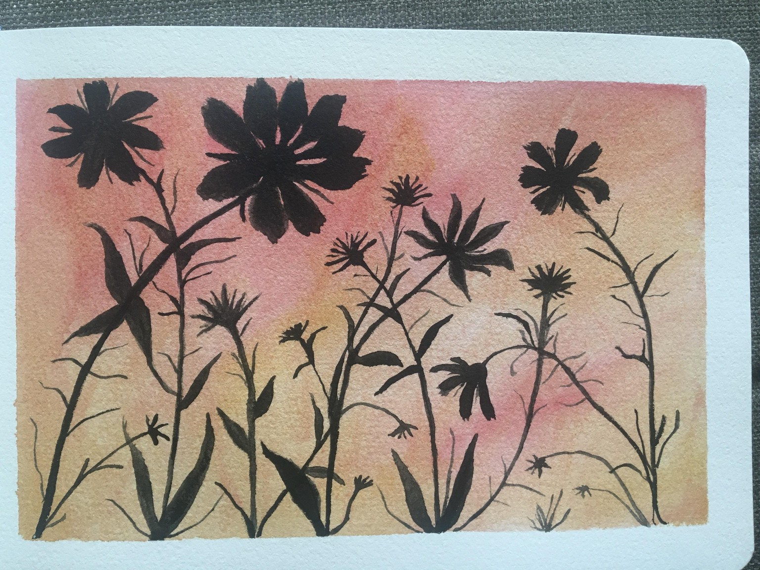 Watercolor Silhouette - image 1 - student project