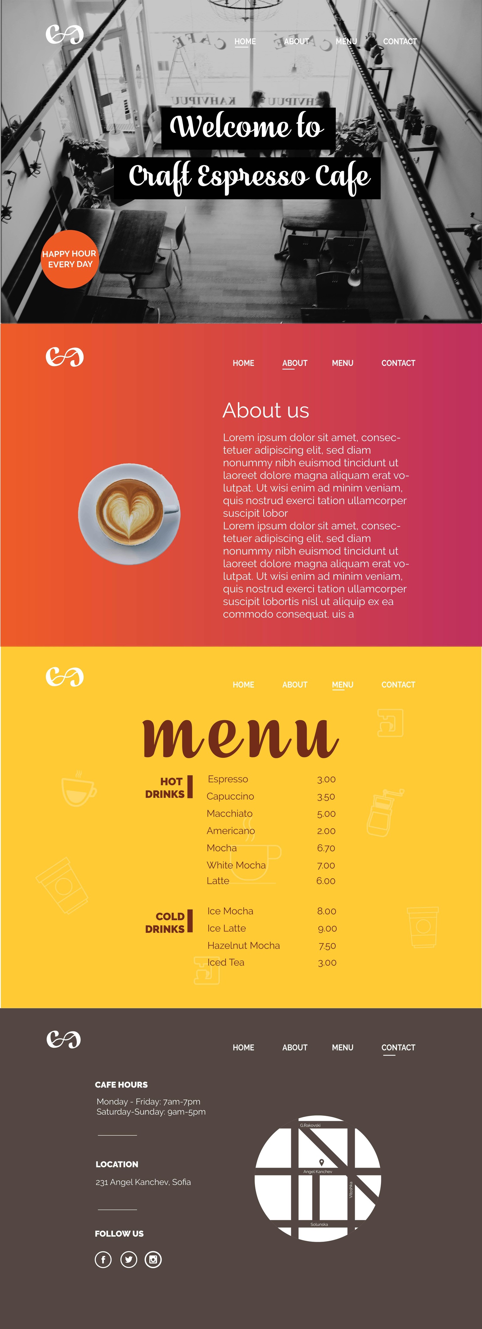 Craft Espresso Cafe Project - image 1 - student project