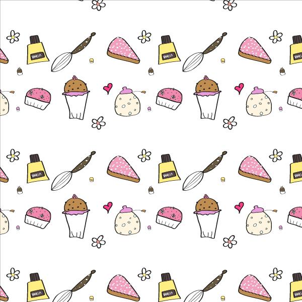 Colorful cupcake repeating pattern - image 9 - student project
