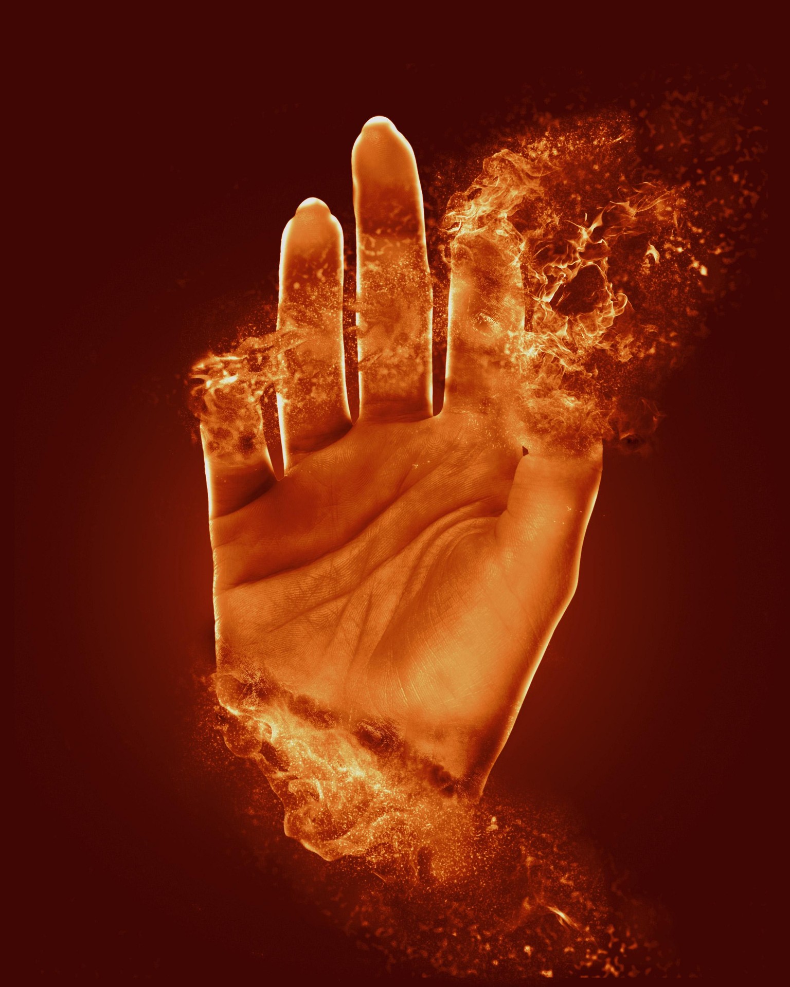 Fire hand - image 1 - student project