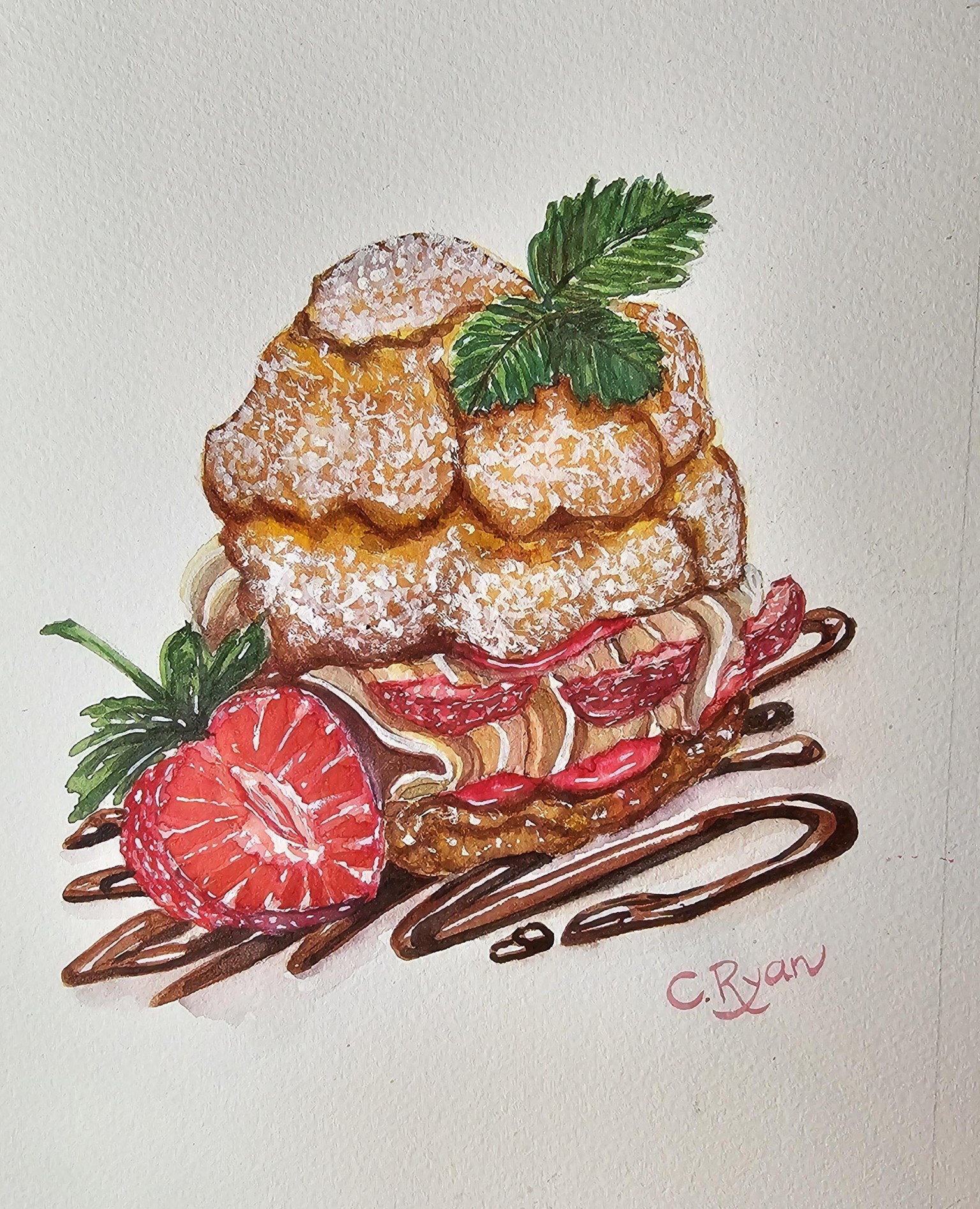 Strawberry Puff Pastry - image 1 - student project