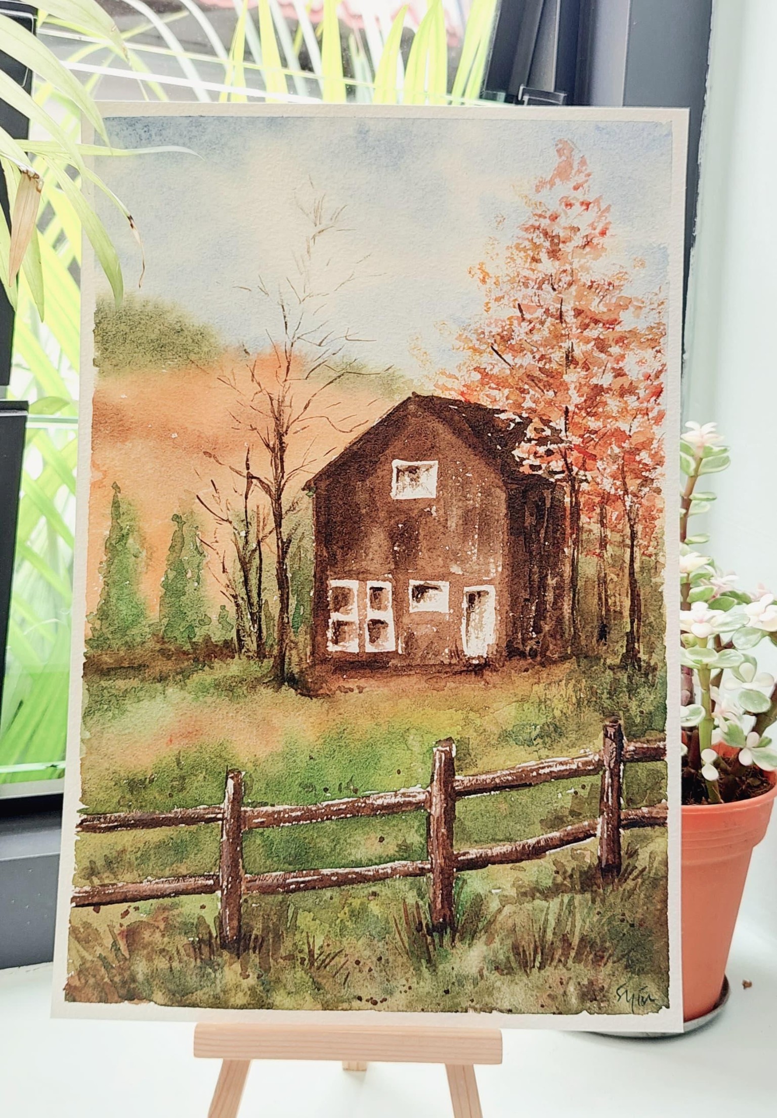 Watercolor Autumn Landscapes - image 3 - student project