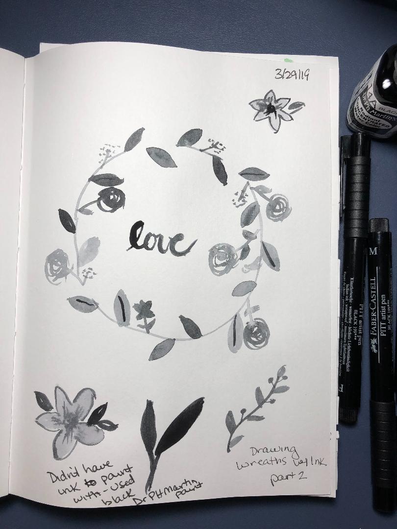 Ink Wreath - image 1 - student project