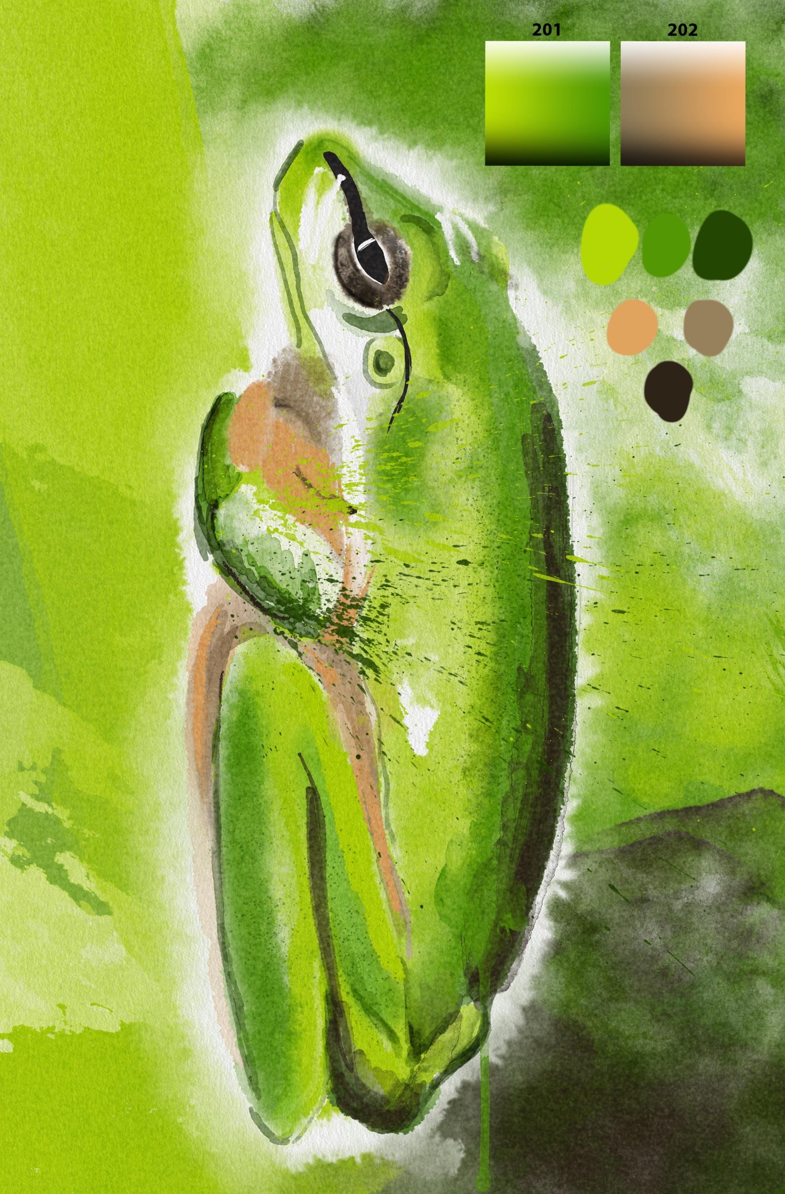 Watercolour fun - image 2 - student project