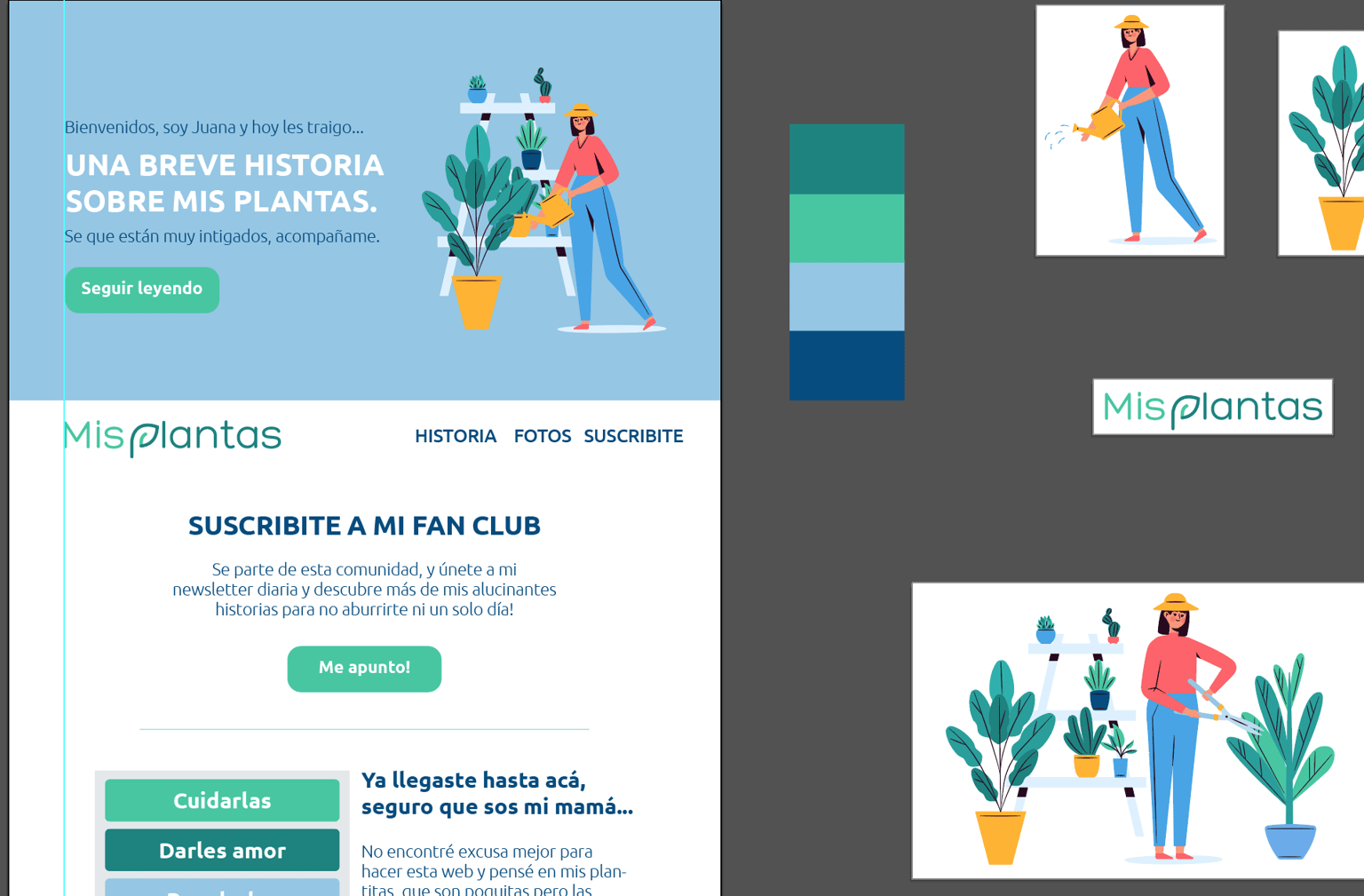 Mis Plantas - Website - image 2 - student project
