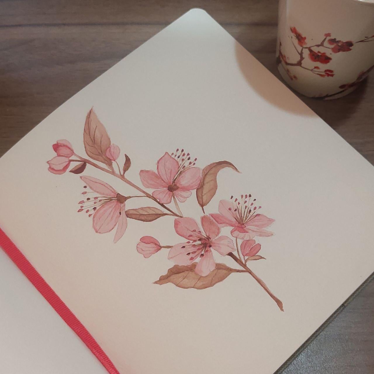 Spring Blossom Watercolor - image 1 - student project