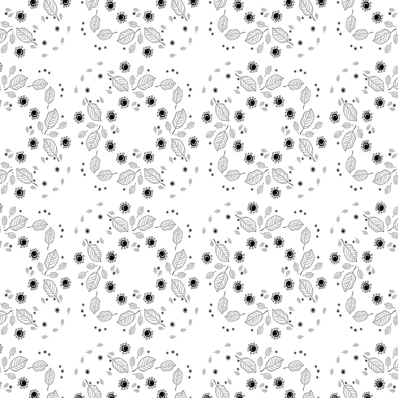 A variety of patterns... flowers, swirls and leaves - image 3 - student project