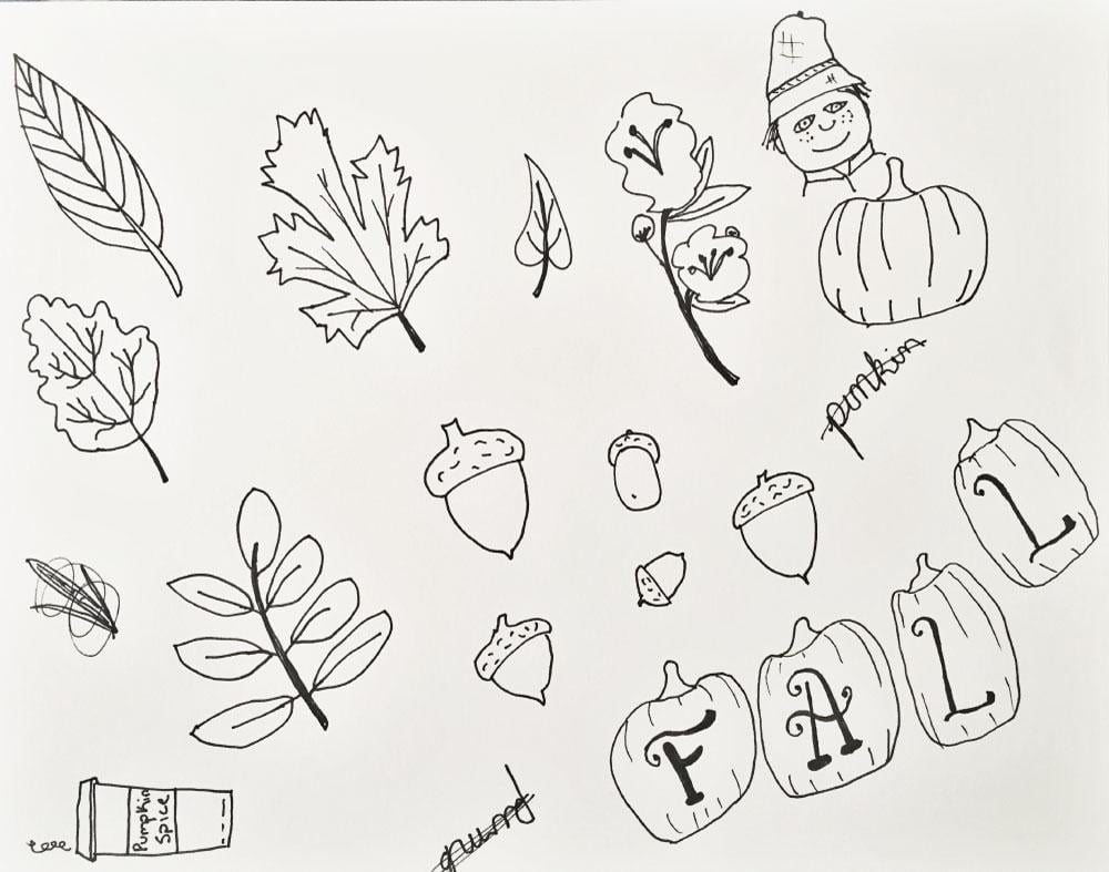 Fall Clipart - image 1 - student project