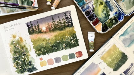 Watercolor Travel Journal: Turn Your Adventures Into Vibrant Paintings, Bianca Rayala