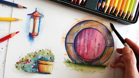 Essential Watercolor Pencil Techniques: A Beginner's Guide, Francoise  Blayac