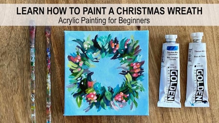 How to Paint a Christmas Tree on Canvas with Acrylic Paint  Easy Step by  Step Painting Tutorial for Beginners — Elle Byers Art