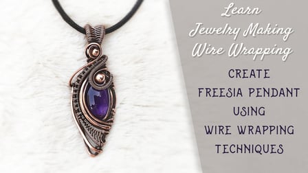 Wire Wrapping Jewelry Making: Create Magical Moon Pendant with Wire Weaving  Technique: Step-by-Step Book & Tutorial to Create Magical Moon, A Wire