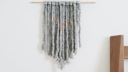 Tutorial ke 1362 - Diy Kit Woven Panorama wall hanging 