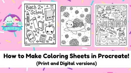 How to Make Cute Sticker Sheets in Procreate and Cricut Design