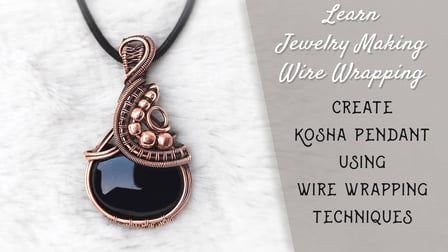 Wire Wrapping Jewelry Making: Create Magical Moon Pendant with Wire Weaving  Technique: Step-by-Step Book & Tutorial to Create Magical Moon, A Wire