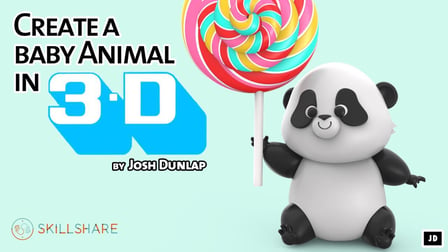 Create a Cartoon Baby Animal in 3D