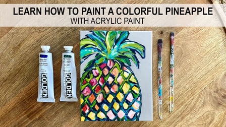 Learn How to Paint a Loose Floral Bouquet with Acrylic Paint