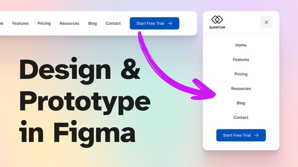 How to Design & Prototype a Responsive Website Header in Figma (Step by Step)