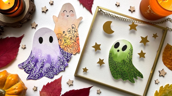 Spooky Botanicals: Create Floral Ghosts in Watercolor and Ink