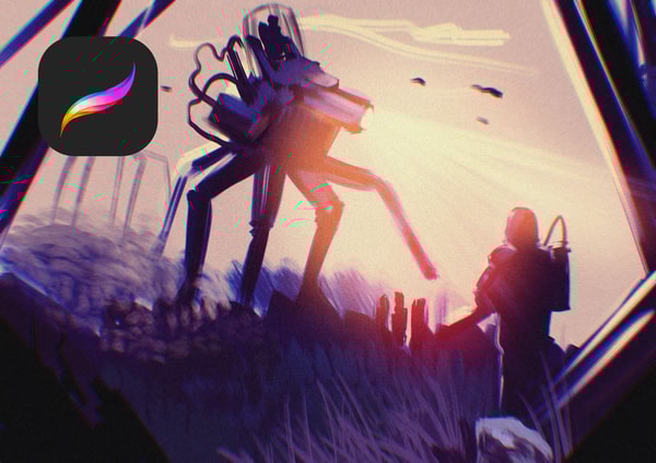Paint with Me: Digital Concept Art Painting in Procreate