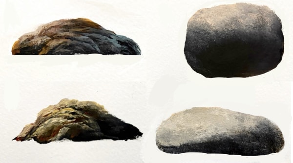 Landscape Painting for Beginners: Step-by-Step Realistic Stones & Texture Techniques