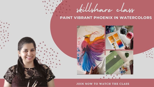 Expressive Phoenix in Watercolor: Paint a Vibrant, Fiery Bird Step by Step
