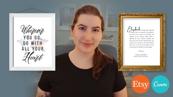 Sell Printable Word Art with Canva and Etsy