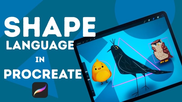 Shape Language In Digital Illustration & Character Design For Beginners In Procreate