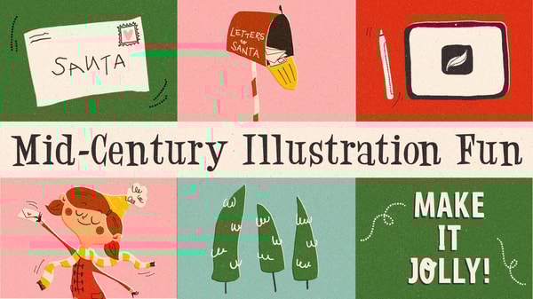 Mid-Century Illustration Fun: Make it Jolly!
