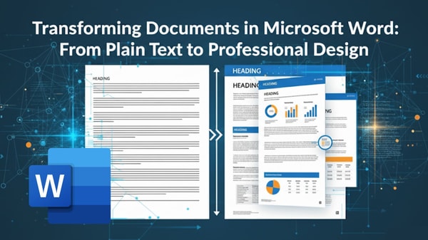 Transforming Documents in Microsoft Word: From Plain Text to Professional Design