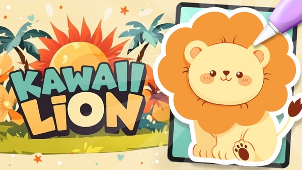 Paw-sitively Roar-some: Draw a Cute Lion in Procreate