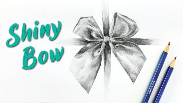 Draw A Realistic Shiny Bow: Shading With Graphite Pencil