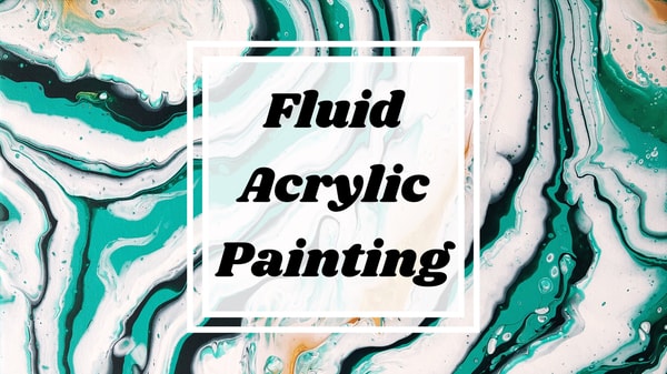 Fluid Acrylic Painting: Abstract Puddle Pour Method for Beginners.