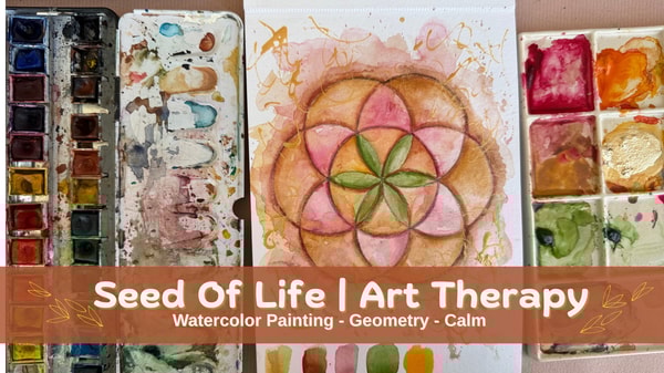 Seed Of Life | Watercolor flow | Art, Geometry & Inner Balance