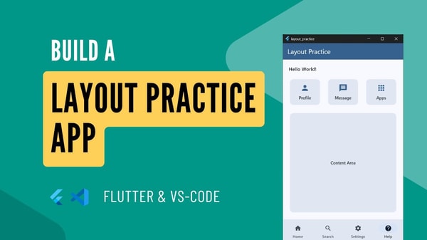 Build a Layout Practice App with Flutter – Master Rows, Columns & Padding