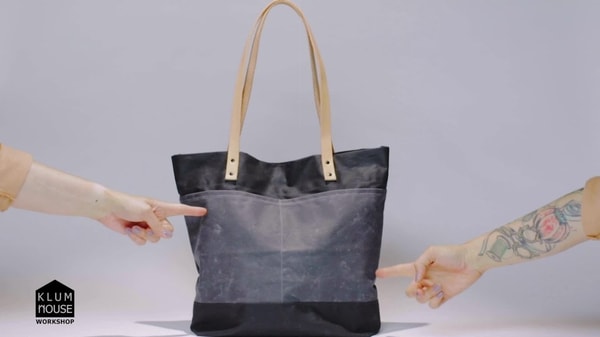 The Oberlin Tote - Classic Waxed Canvas and Leather Market Tote