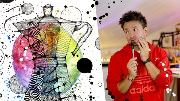 Abstract Watercolor Escape - Part 6: Meditative Art with Real-Life Inspiration