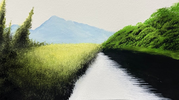 Landscape Painting for Beginners: Meadow & Water Reflections