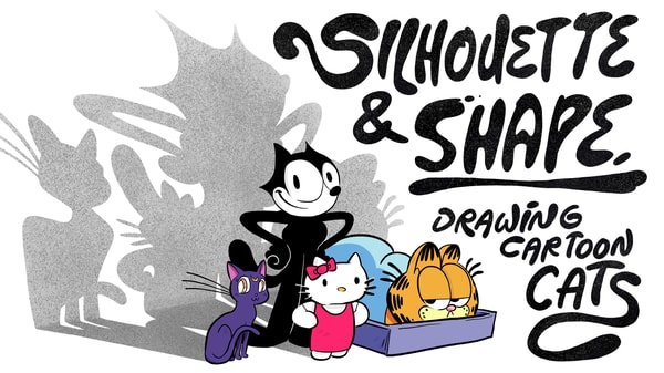 Silhouette and Shape: Drawing Cartoon Cats in Procreate