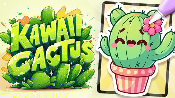 Can’t Touch This: Draw a Cute Cactus in Procreate