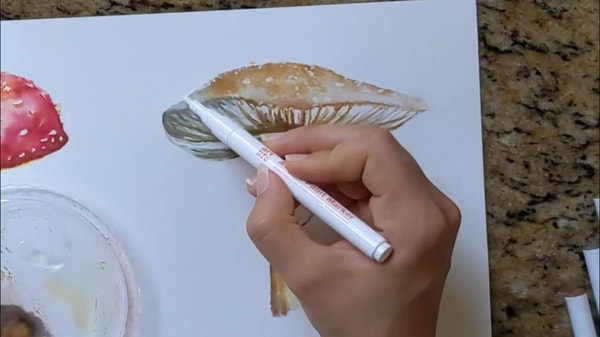 Mushroom Magic: Paint 5 Mushrooms with Watercolor Brush Pens (Or Watercolor)